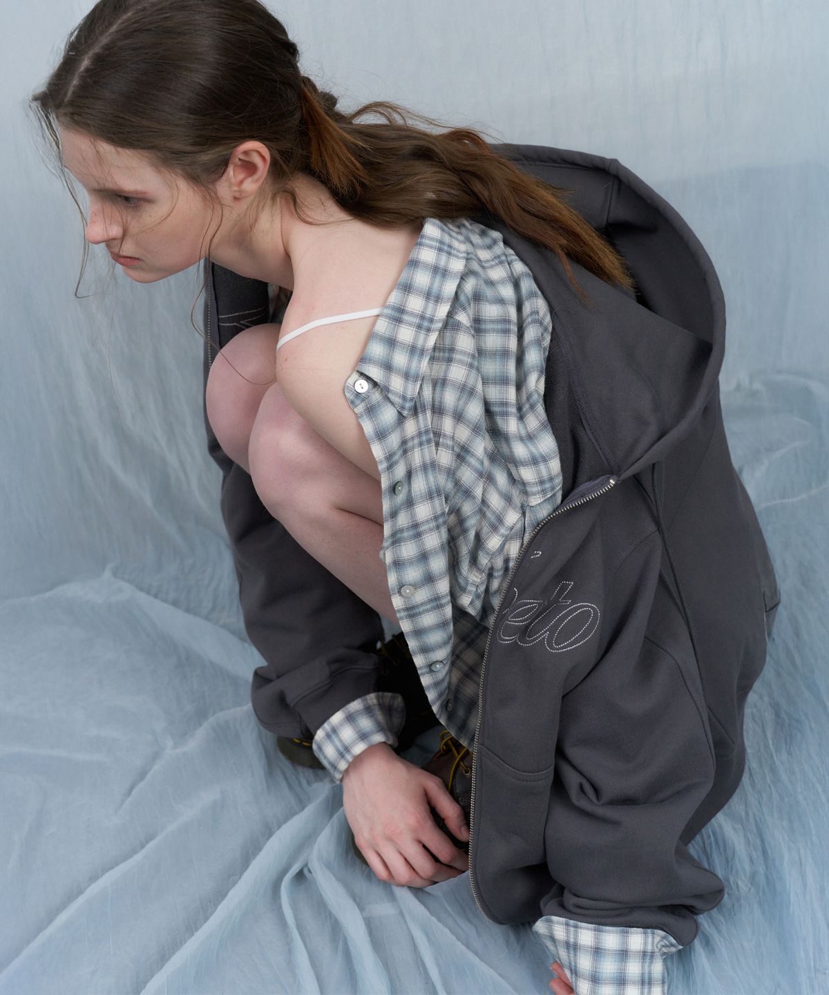 포에토(FOETO) FiFi check shirt