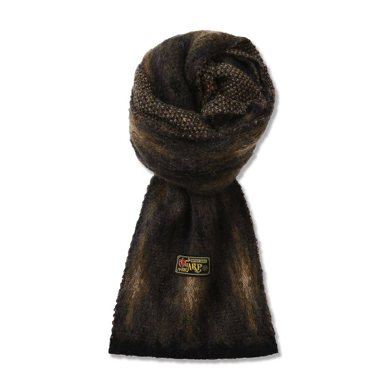 Aztec Knit Muffler Khaki