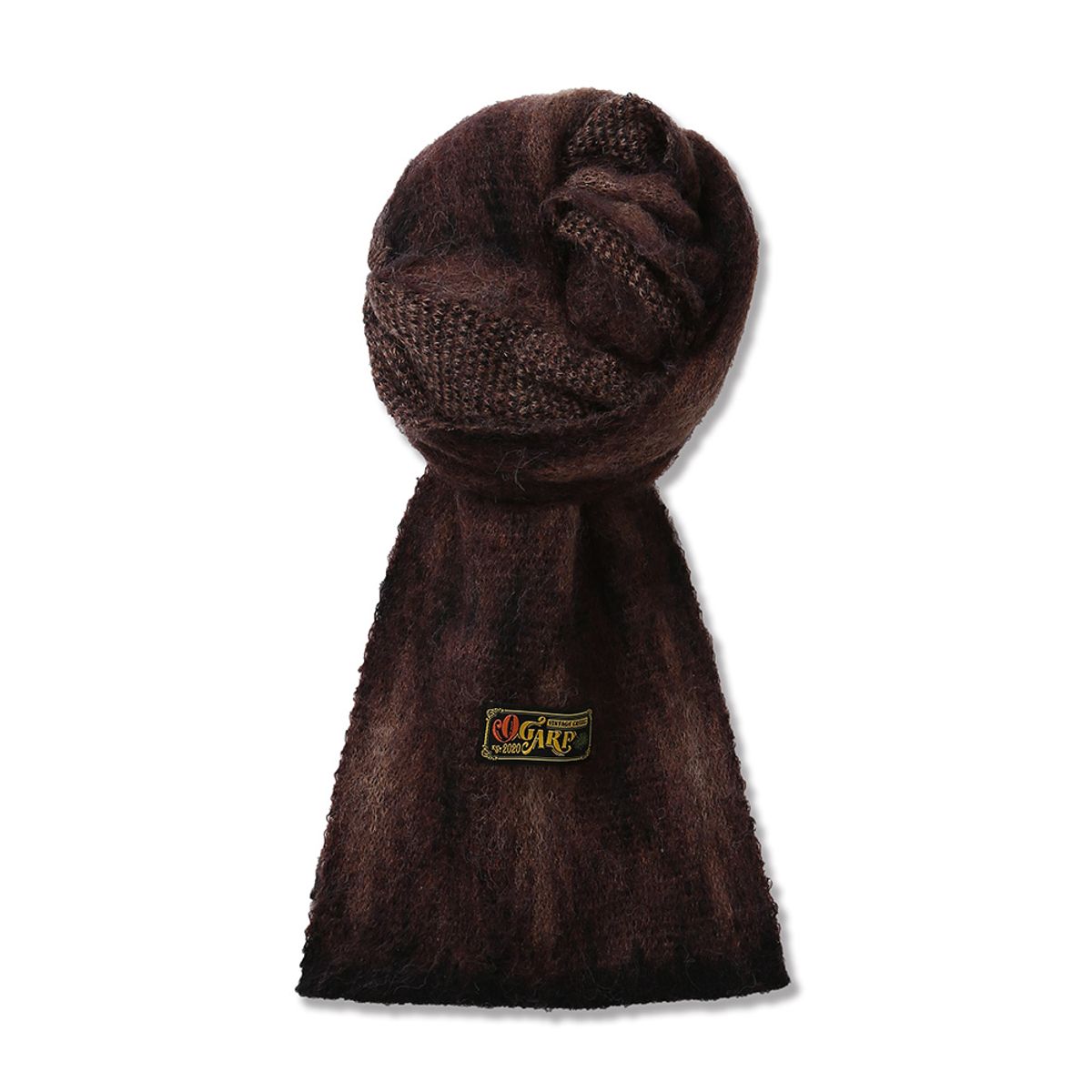 오가프(OGARP) Aztec Knit Muffler Brown