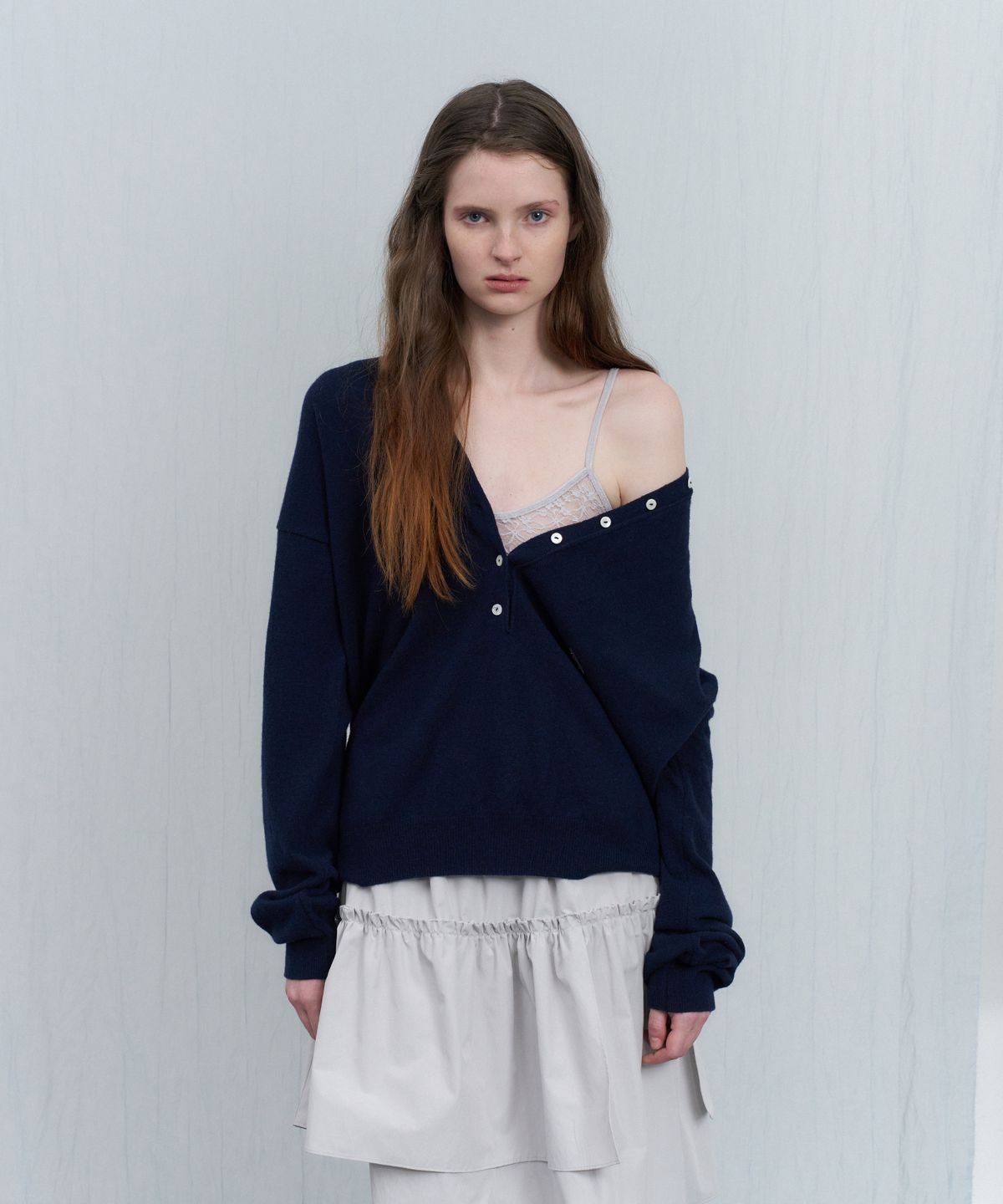 포에토(FOETO) Kyale henry knit - navy