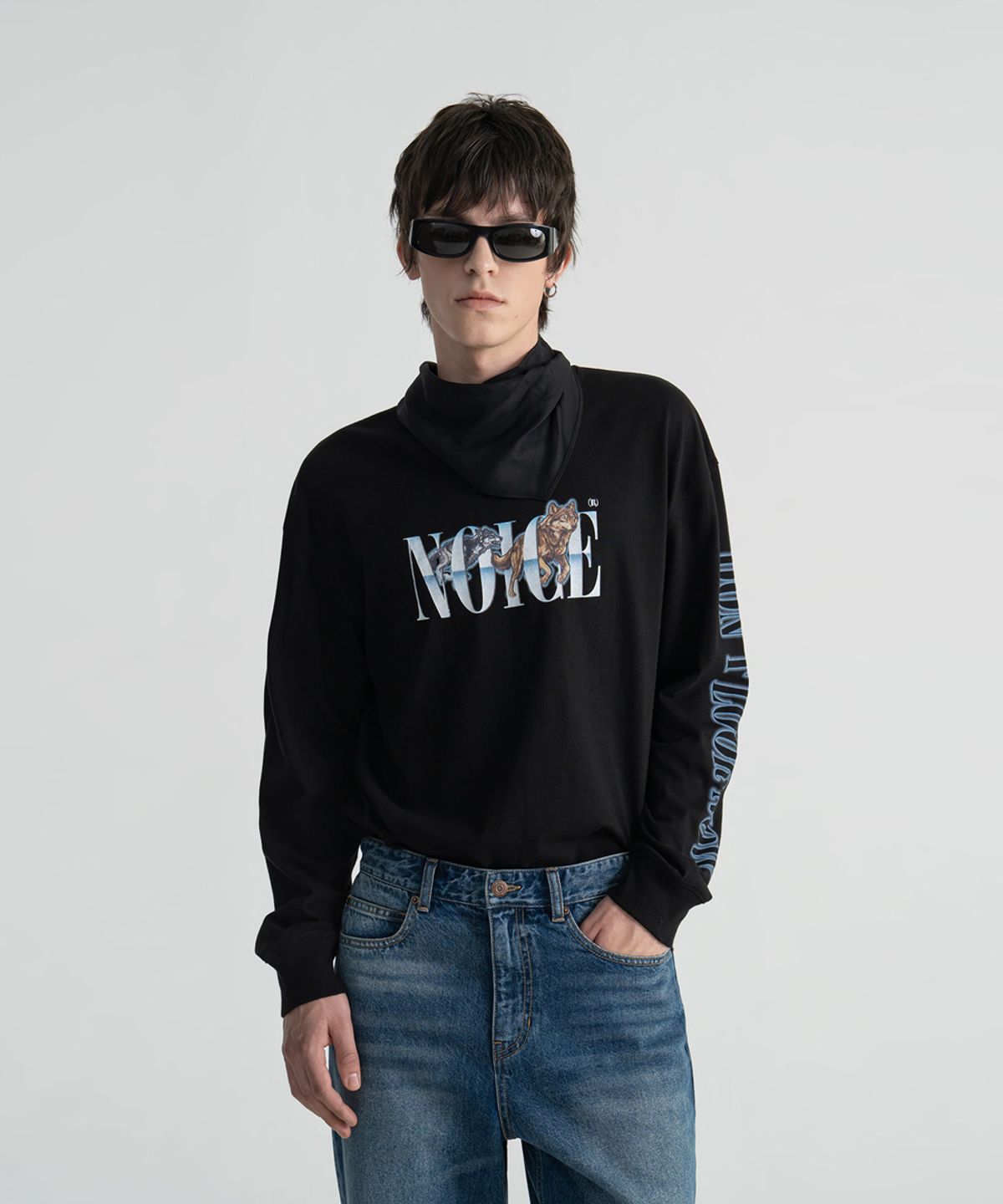노이스(NOICE) LUPI LONG-SLEEVE T-SHIRT - BLACK