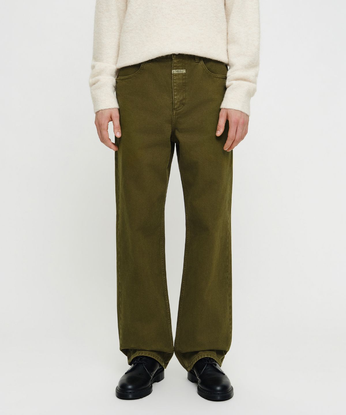 마리떼 프랑소와 저버(MARITHÉ + FRANҪOIS GIRBAUD) M SEMI-WIDE DENIM PANTS olive
