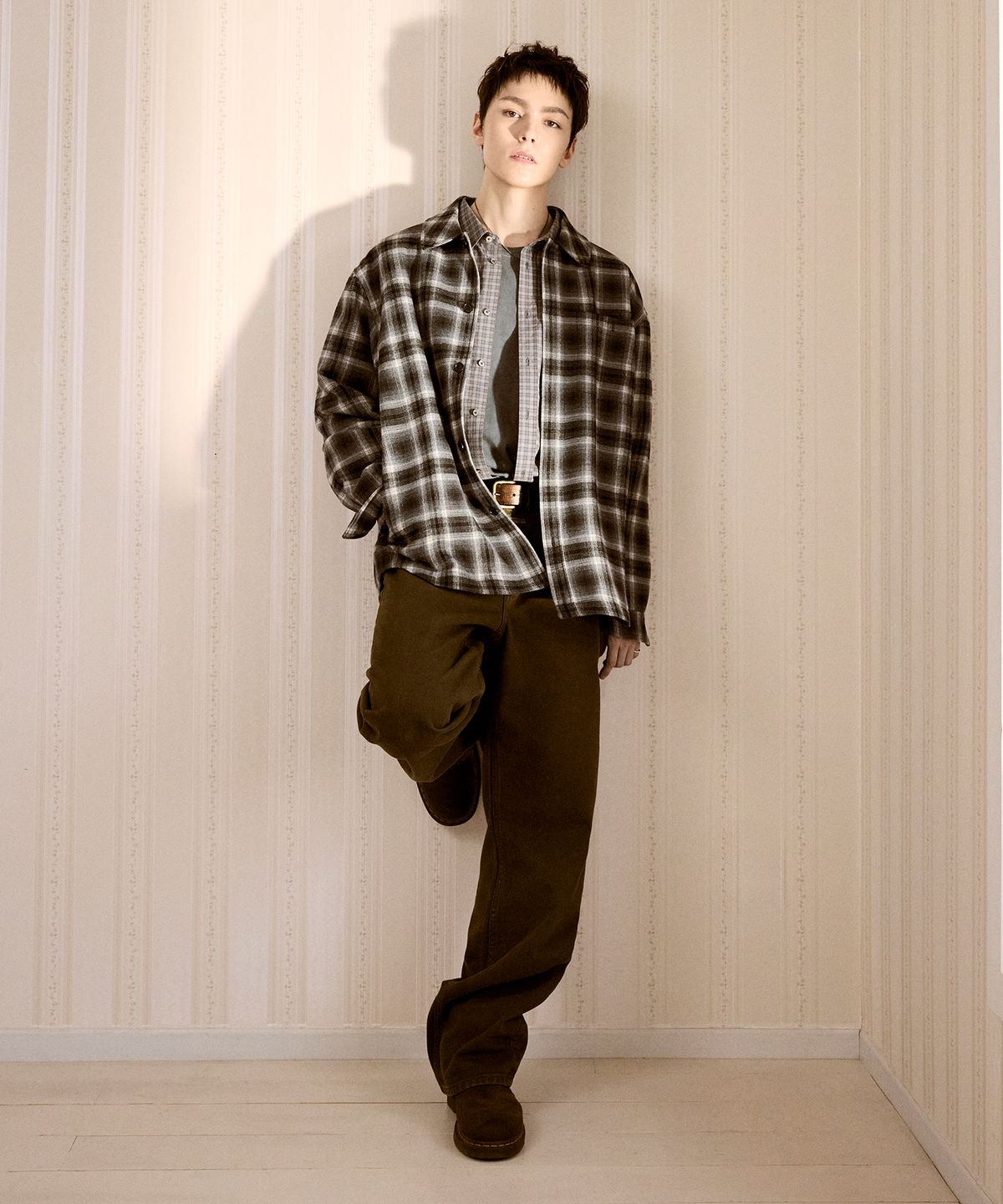 마리떼 프랑소와 저버(MARITHÉ + FRANҪOIS GIRBAUD) M SEMI-WIDE DENIM PANTS olive