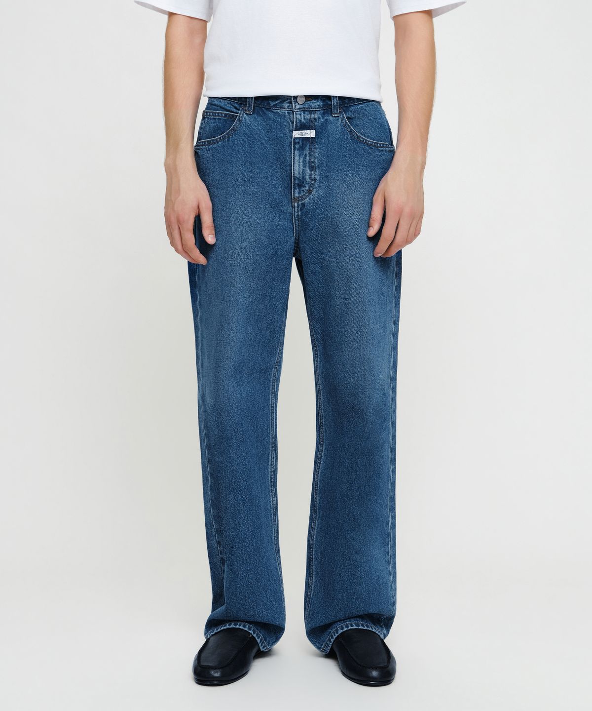 마리떼 프랑소와 저버(MARITHÉ + FRANҪOIS GIRBAUD) M SEMI-WIDE DENIM PANTS blue