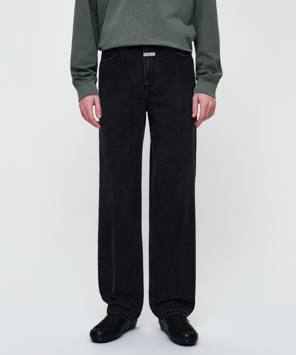 마리떼 프랑소와 저버(MARITHÉ + FRANҪOIS GIRBAUD) M STRAIGHT DENIM PANTS black