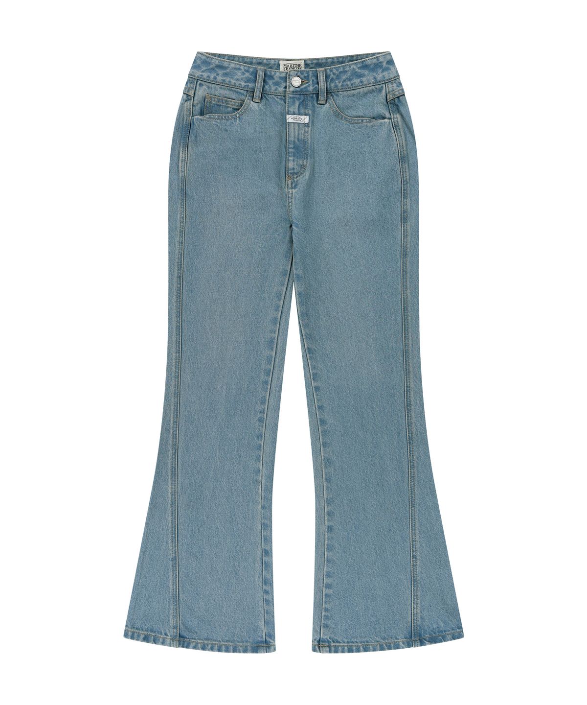마리떼 프랑소와 저버(MARITHÉ + FRANҪOIS GIRBAUD) W PANELLED BOOTCUT DENIM PANTS light blue