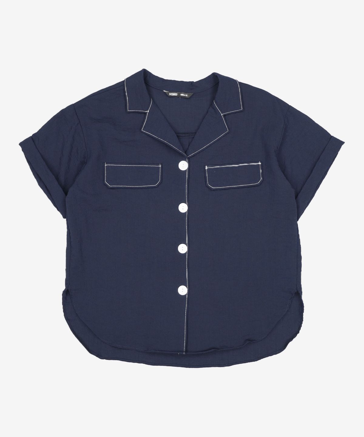 미쏘(MIXXO) 스티치 카라 블라우스 MIWBWB716B S
