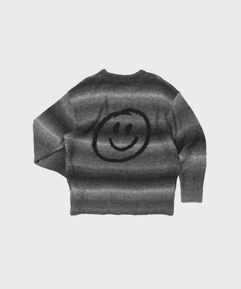 GRADATION PULLOVER LOVE GREY