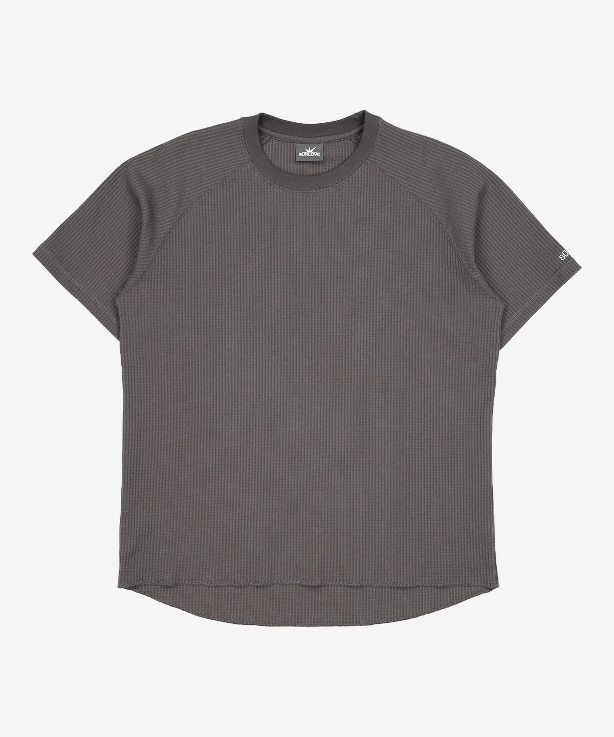 썬러브투어(SUNLOVETOUR) Aero Waffle Raglan Tee Taupe/Blue M