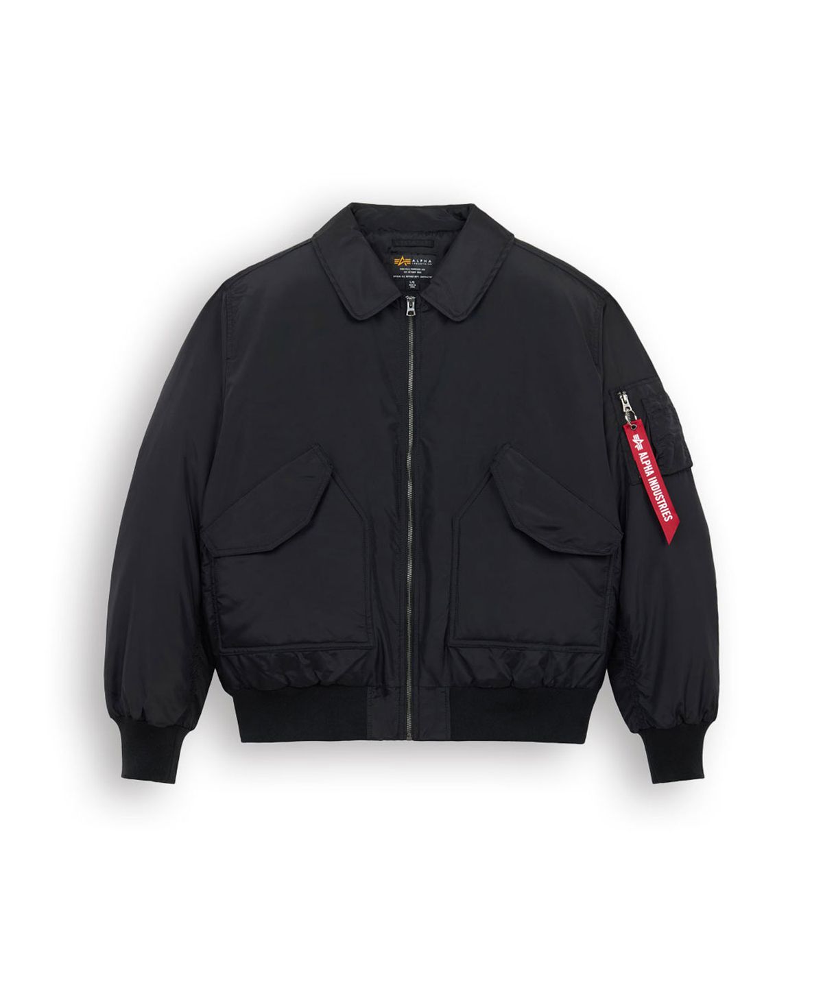 알파 인더스트리(ALPHA INDUSTRIES) CWU 45/P 릴렉스 핏 플라이트 자켓 (옥스포드) 블랙