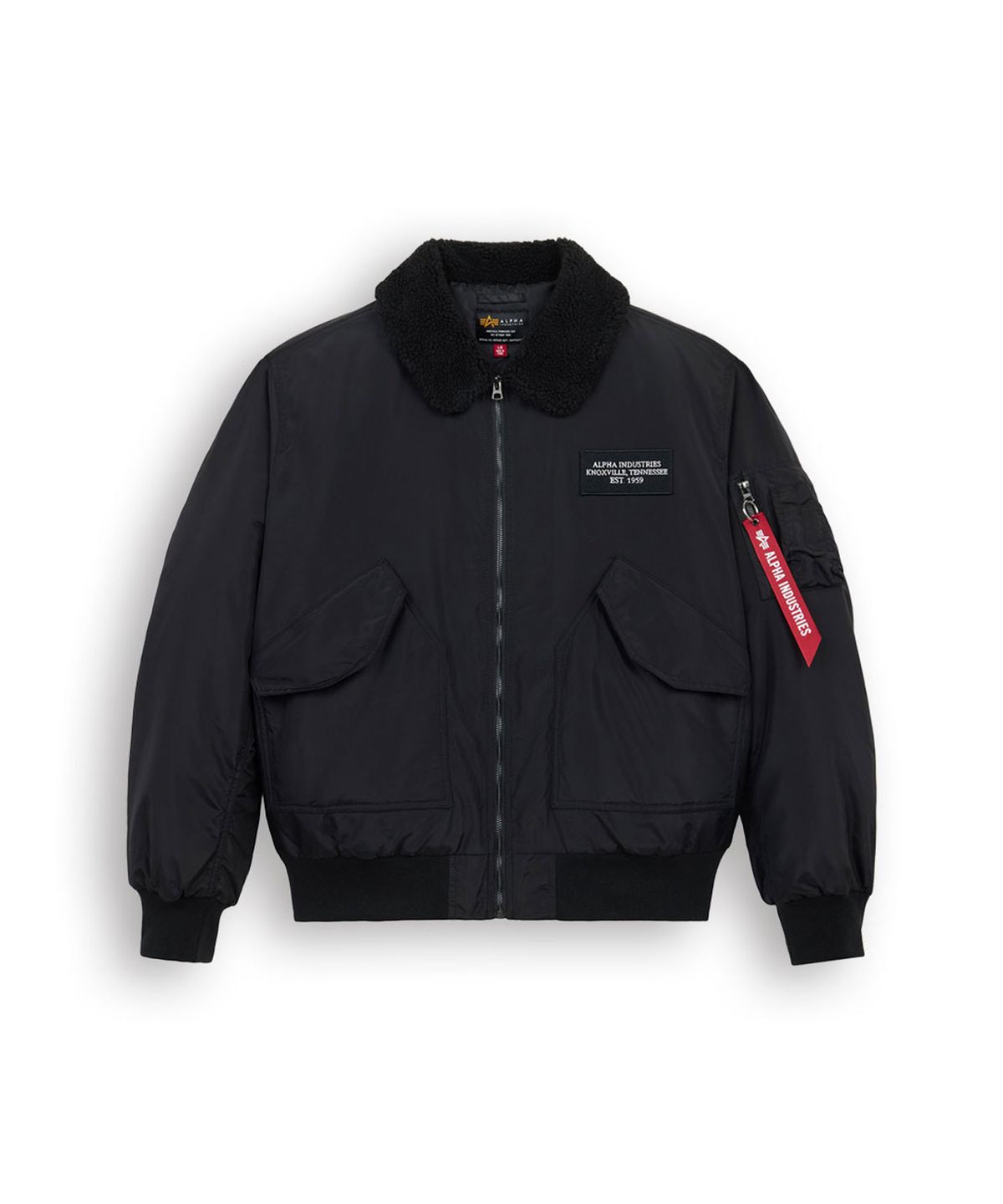 알파 인더스트리(ALPHA INDUSTRIES) CWU 45/P 릴렉스 핏 플라이트 자켓 (옥스포드 SC) 블랙