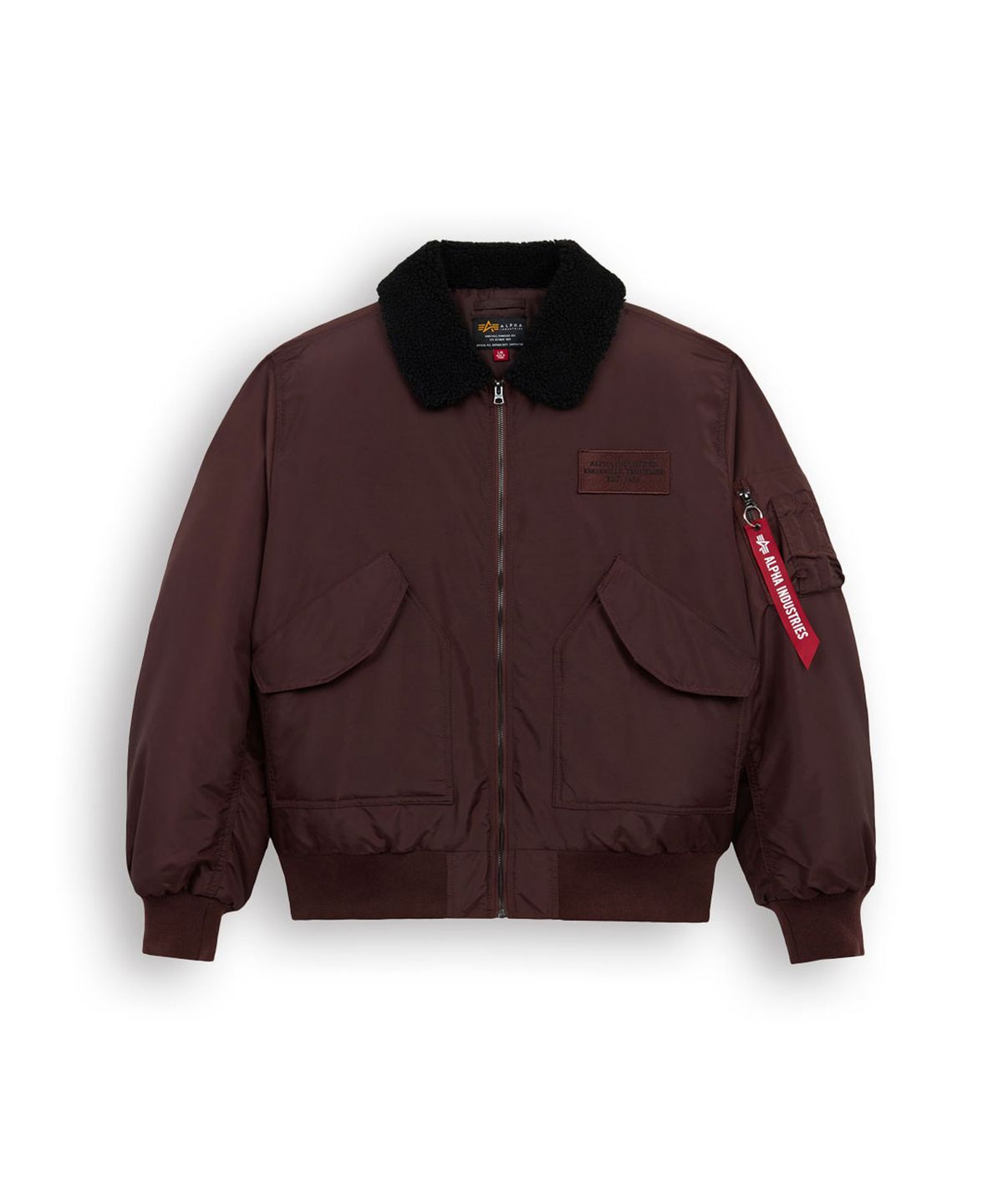 알파 인더스트리(ALPHA INDUSTRIES) CWU 45/P 릴렉스 핏 플라이트 자켓 (옥스포드 SC) 코코아