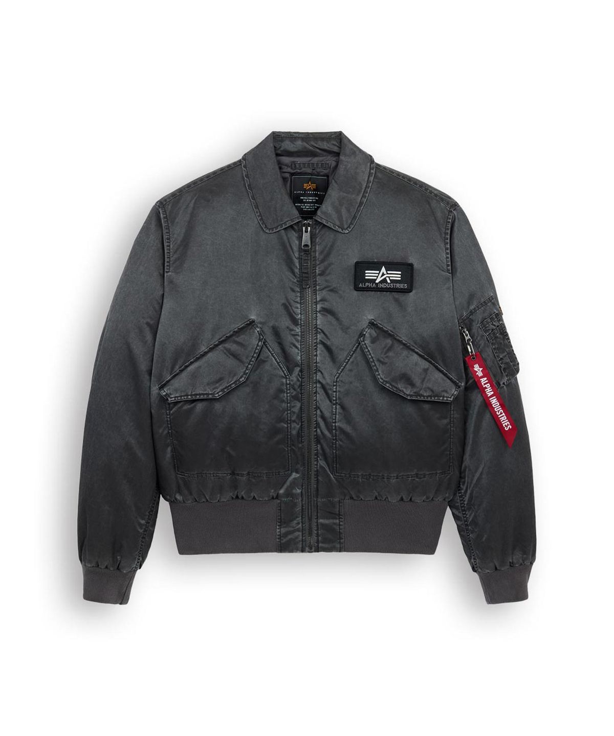 알파 인더스트리(ALPHA INDUSTRIES) CWU 45/P 헤리티지 핏 플라이트 자켓 (배틀워시) 블랙