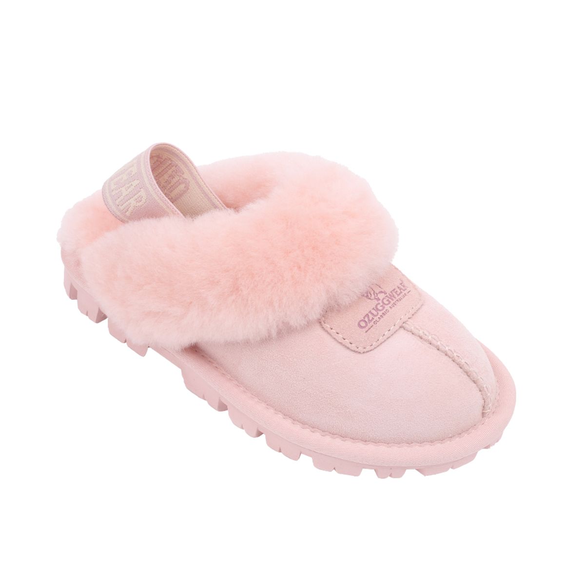 오즈어그웨어(OZ UGG WEAR) 코케트 슬리퍼 엘라스틱 백스트랩 핑크