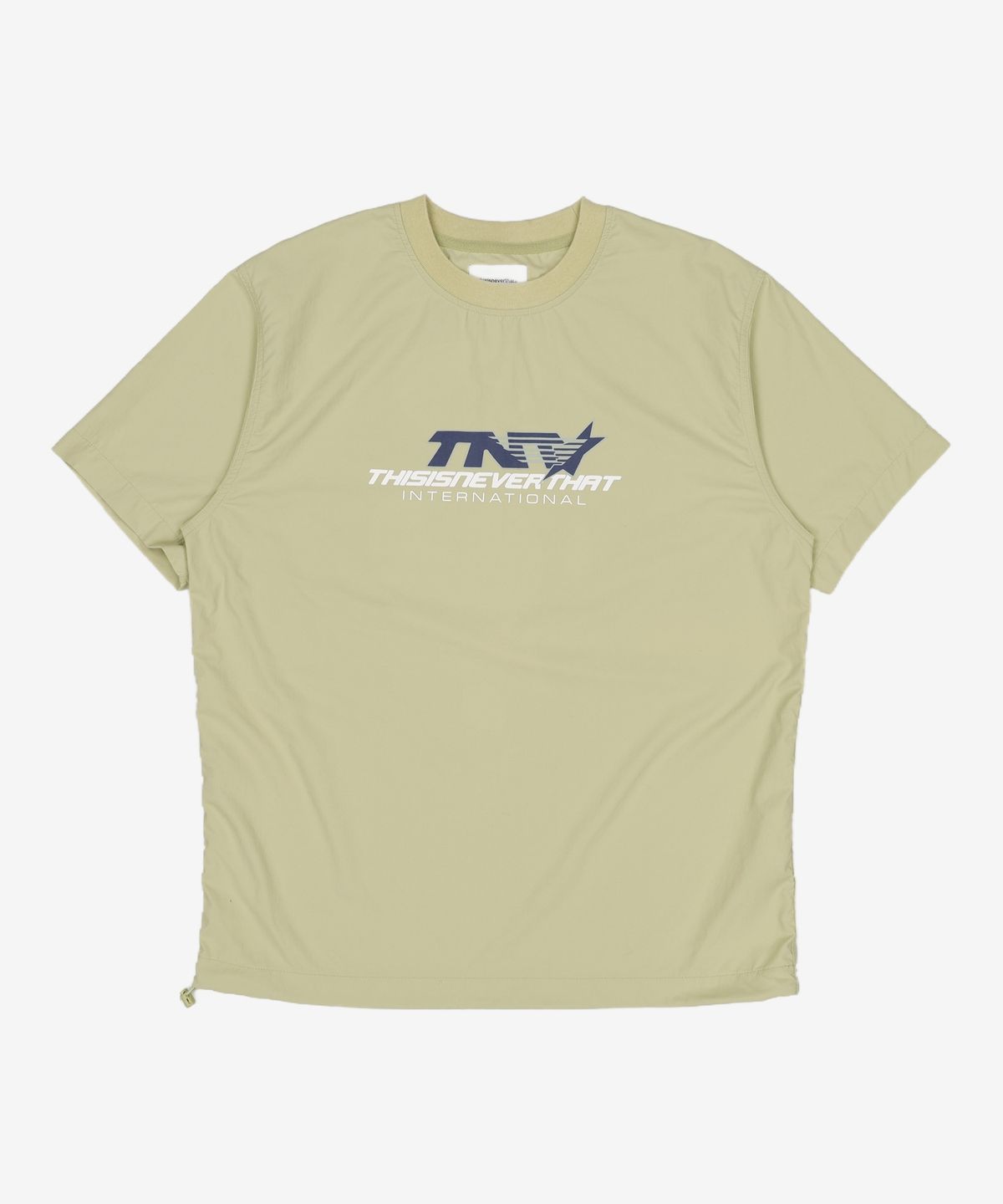 디스이즈네버댓(THISISNEVERTHAT) TNT Nylon Crew Lime S