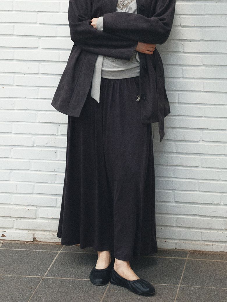Fluid Jersey Long Skirt