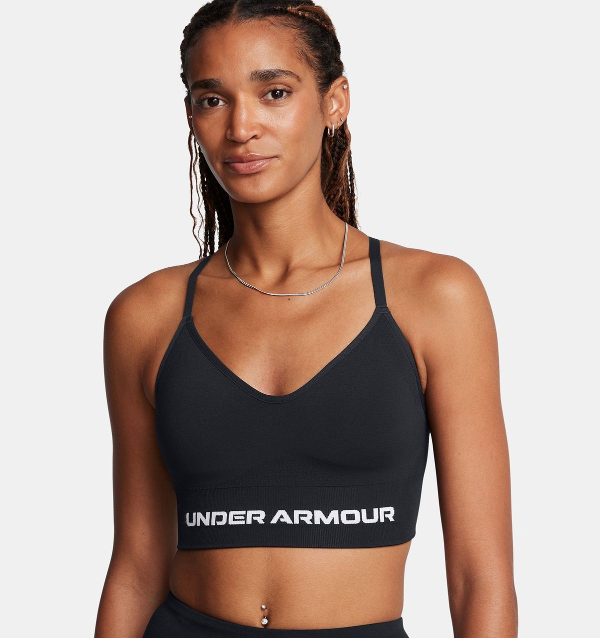 언더아머(UNDERARMOUR) 여성 UA 배니시 심리스 로우 스포츠 브라1384417-001