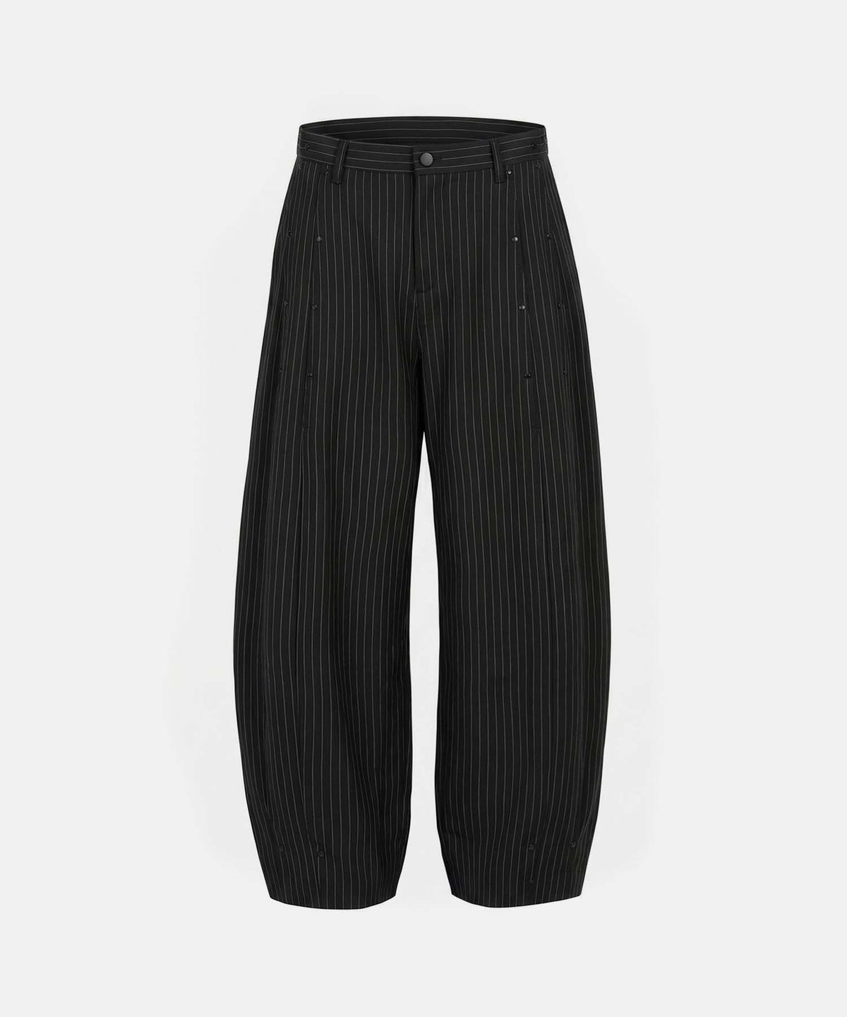 배드블러드(BADBLOOD) Viper V2 Pintuck Slacks - Lightweight Black Stripe