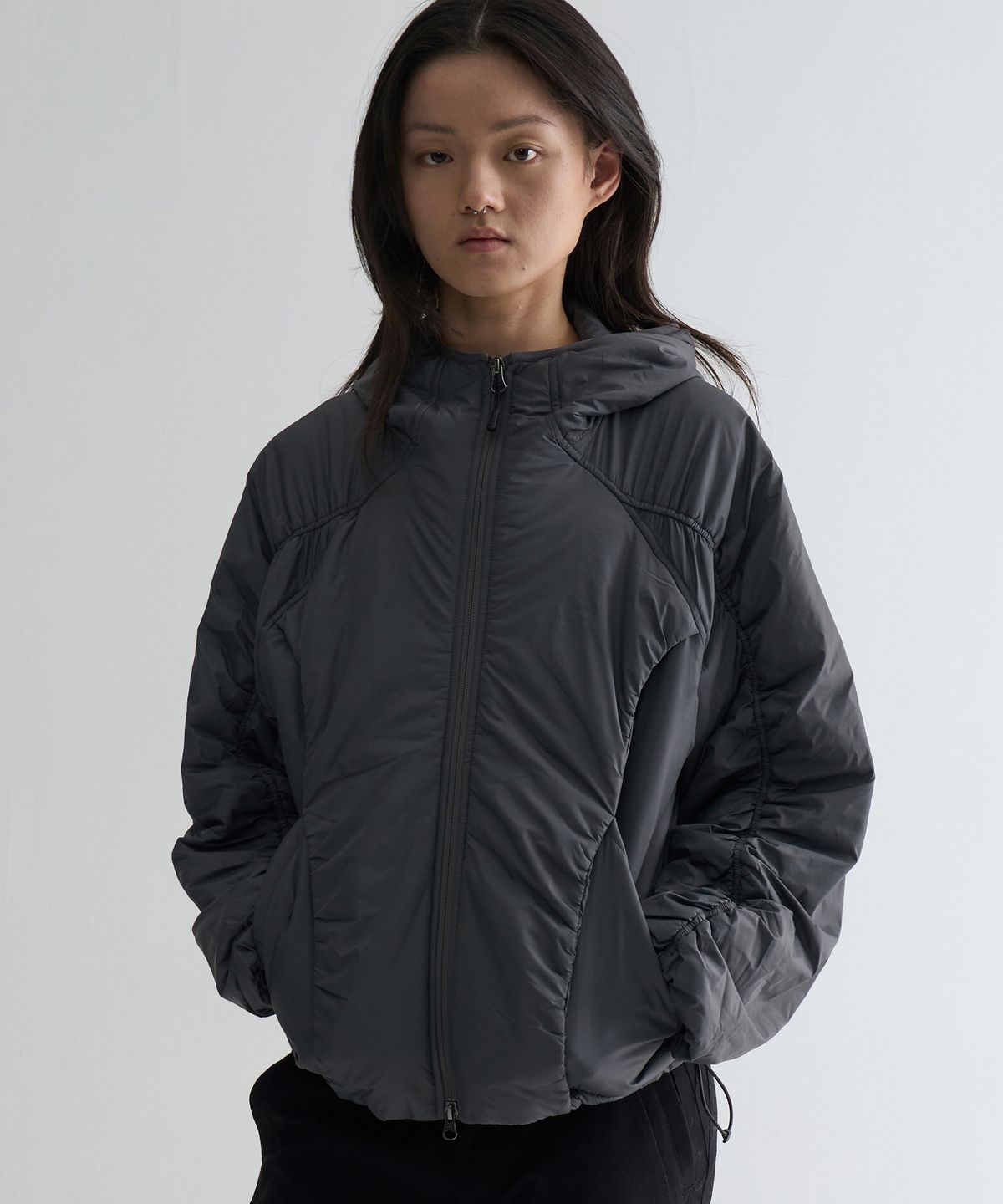 웰빙익스프레스(WELLBEING EXPRESS) Light Nylon Jacket Charcoal