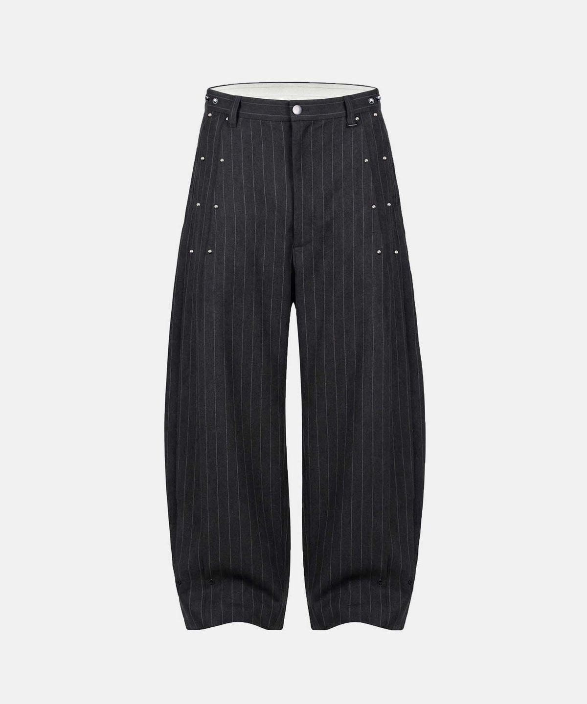 배드블러드(BADBLOOD) Viper V2 Pintuck Slacks - Charcoal stripe