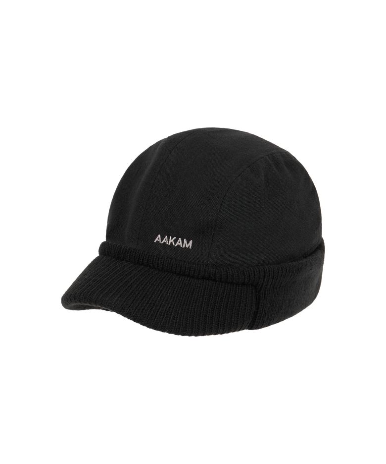 Knit Visor Cap (Black)