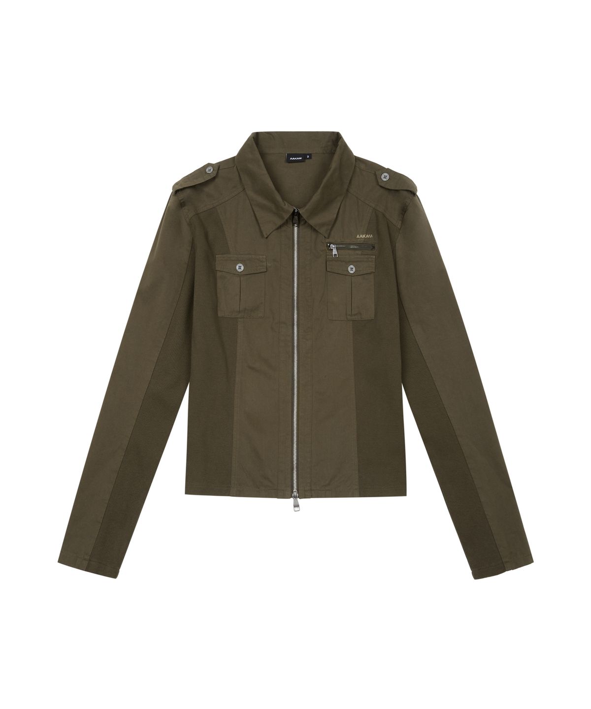 아캄(AAKAM) Utility Zip Shirts Jacket (Khaki)