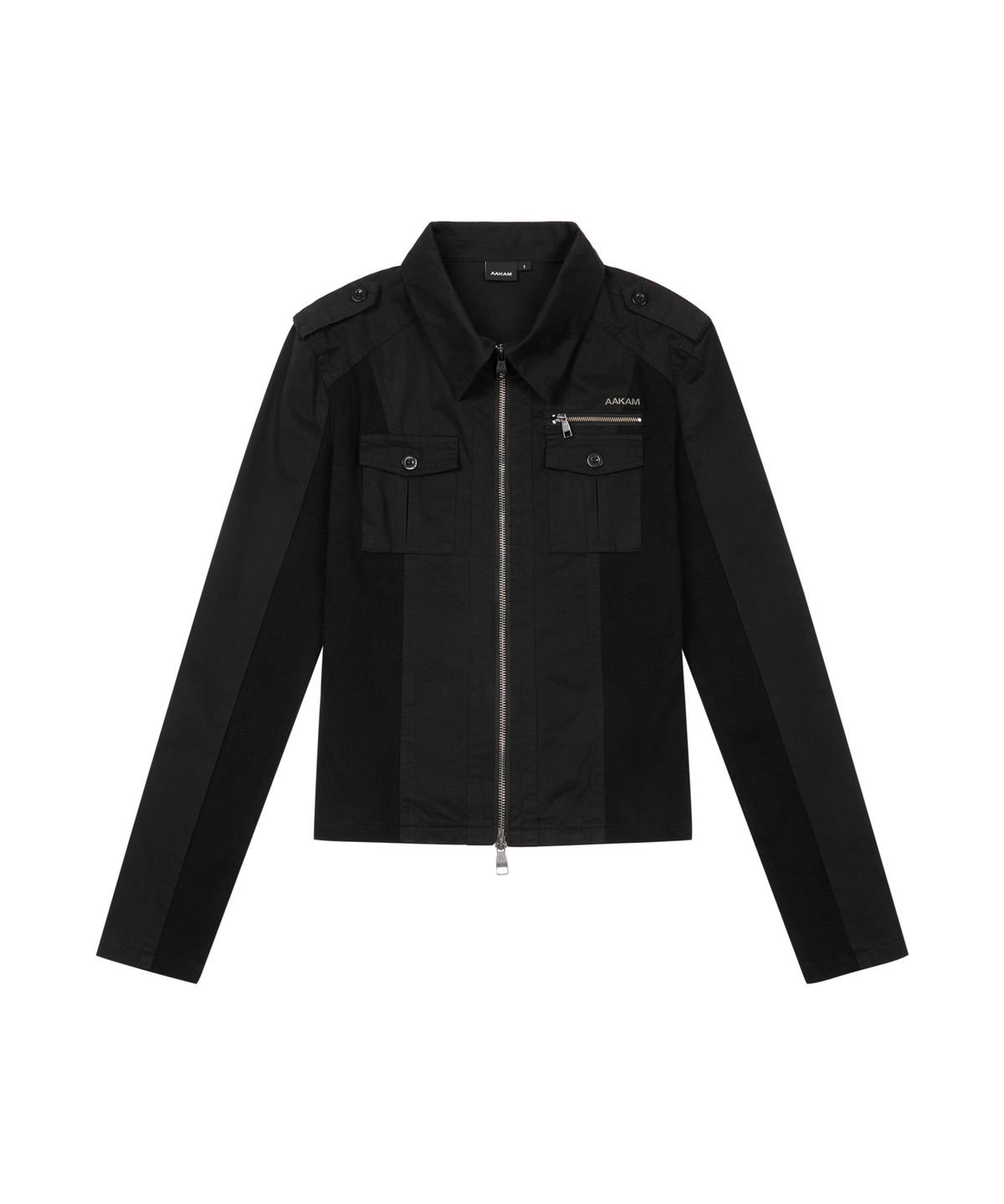 아캄(AAKAM) Utility Zip Shirts Jacket (Black)