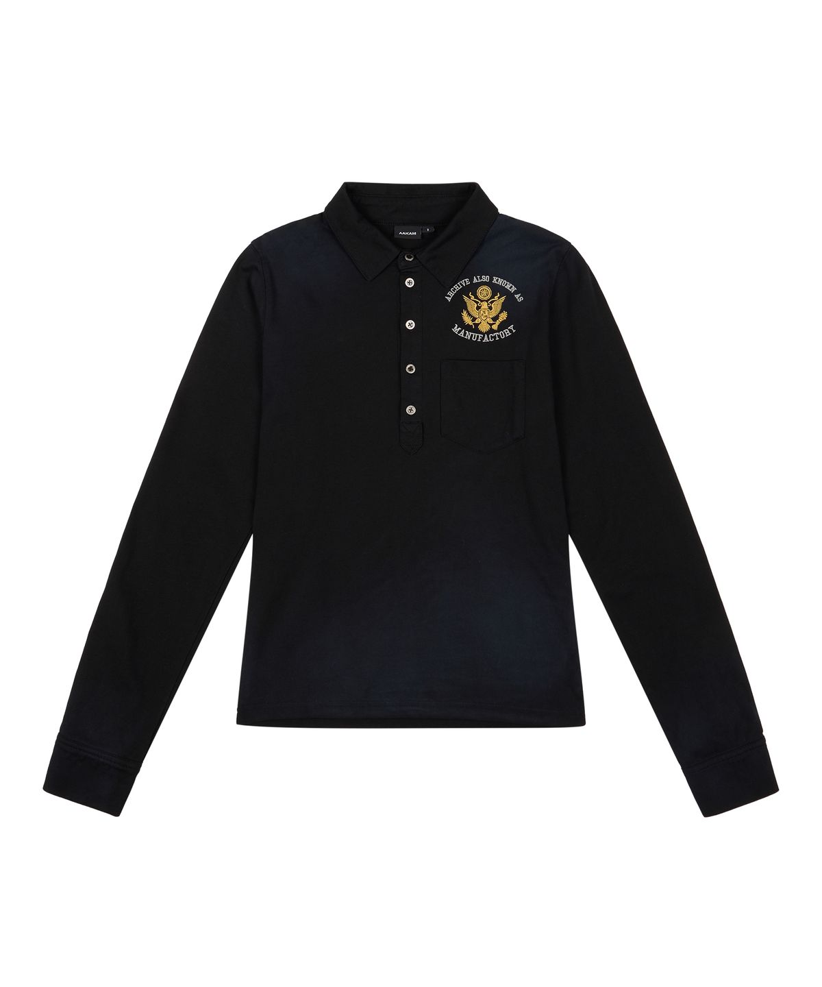 아캄(AAKAM) Dirty Washed PK Long Sleeve (Black)