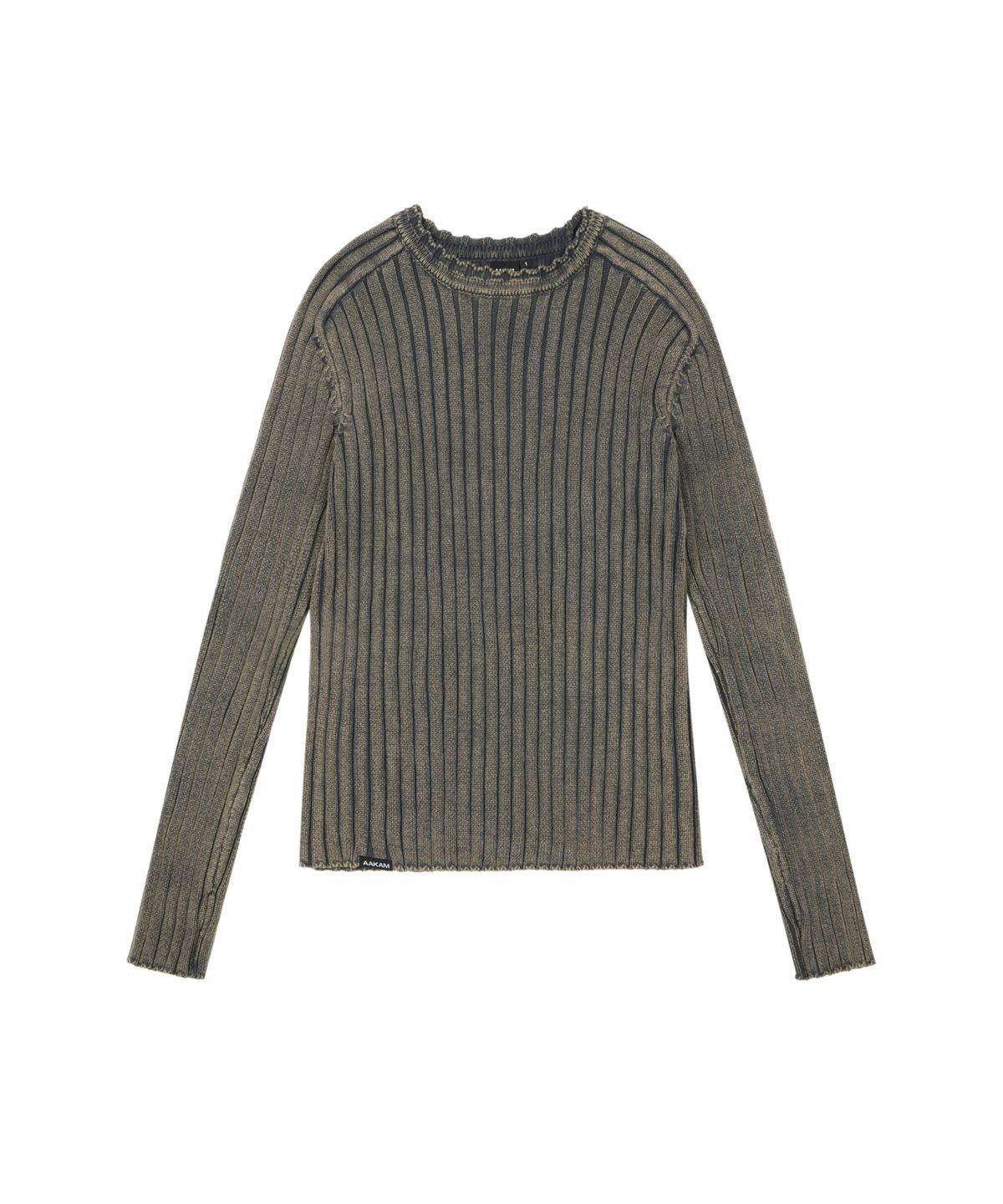 아캄(AAKAM) Fade Washed Knit (Navy)