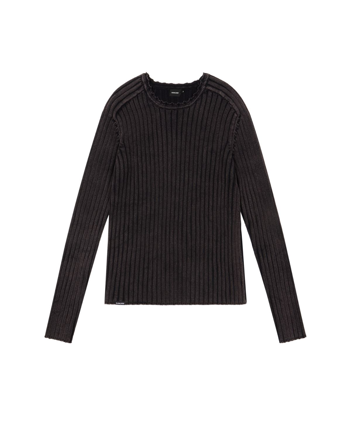 아캄(AAKAM) Fade Washed Knit (Black)