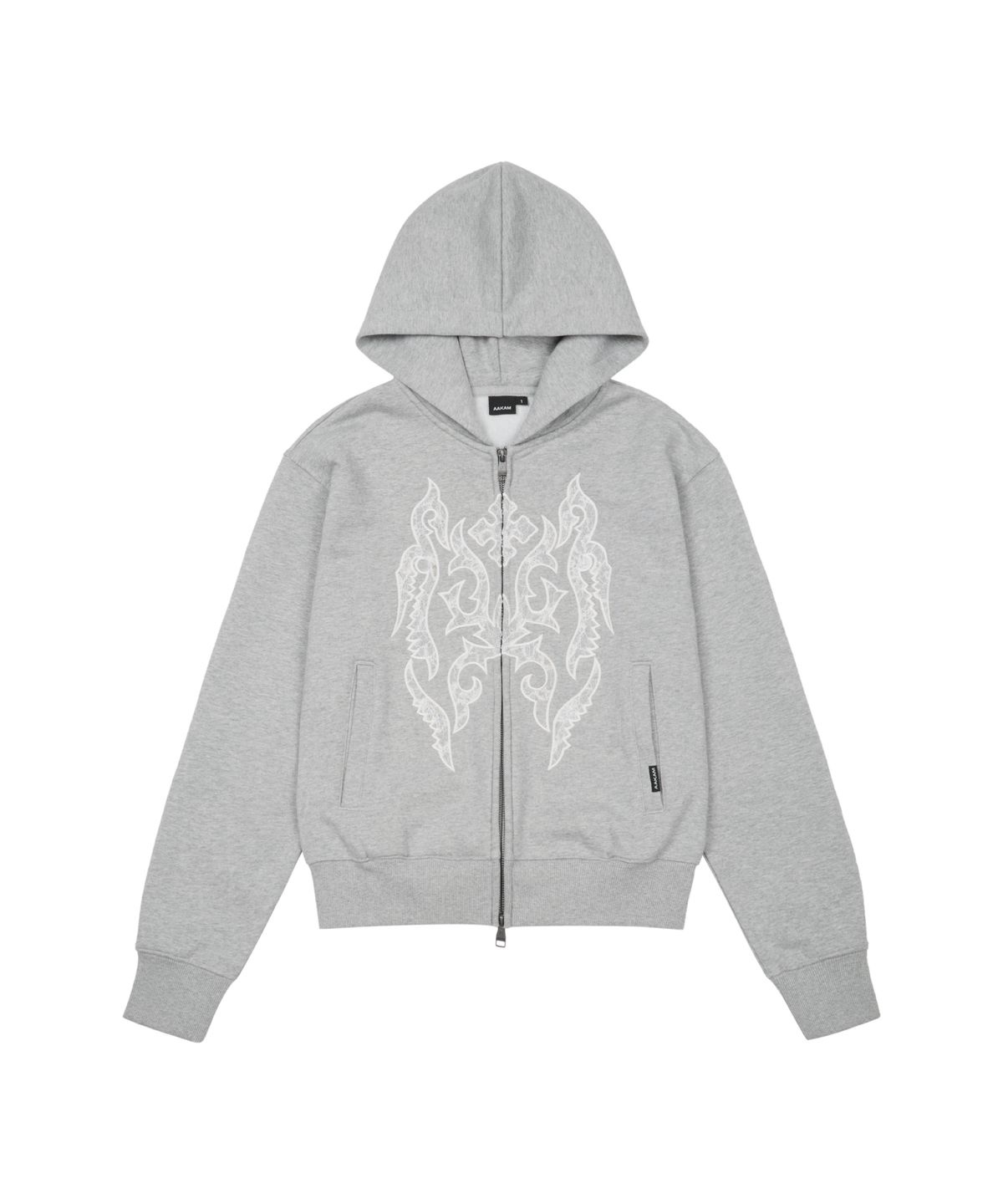 아캄(AAKAM) Gothic Lace Hoodie Zip-Up (Gray)