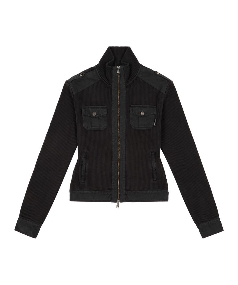 Zip-Up Dying Jacket (Black)
