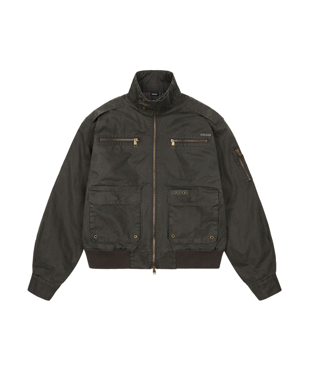 아캄(AAKAM) Waxed Hunting Jacket (Khaki)