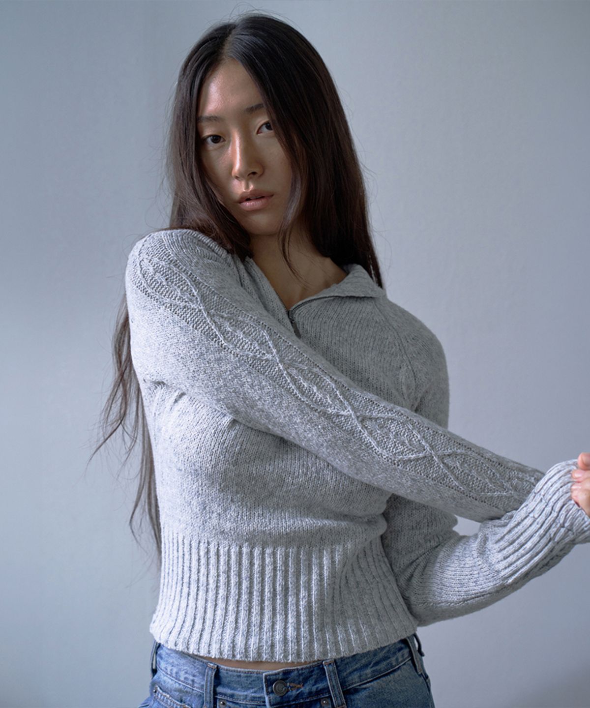 웰빙익스프레스(WELLBEING EXPRESS) Brushed Cozy Knit Grey