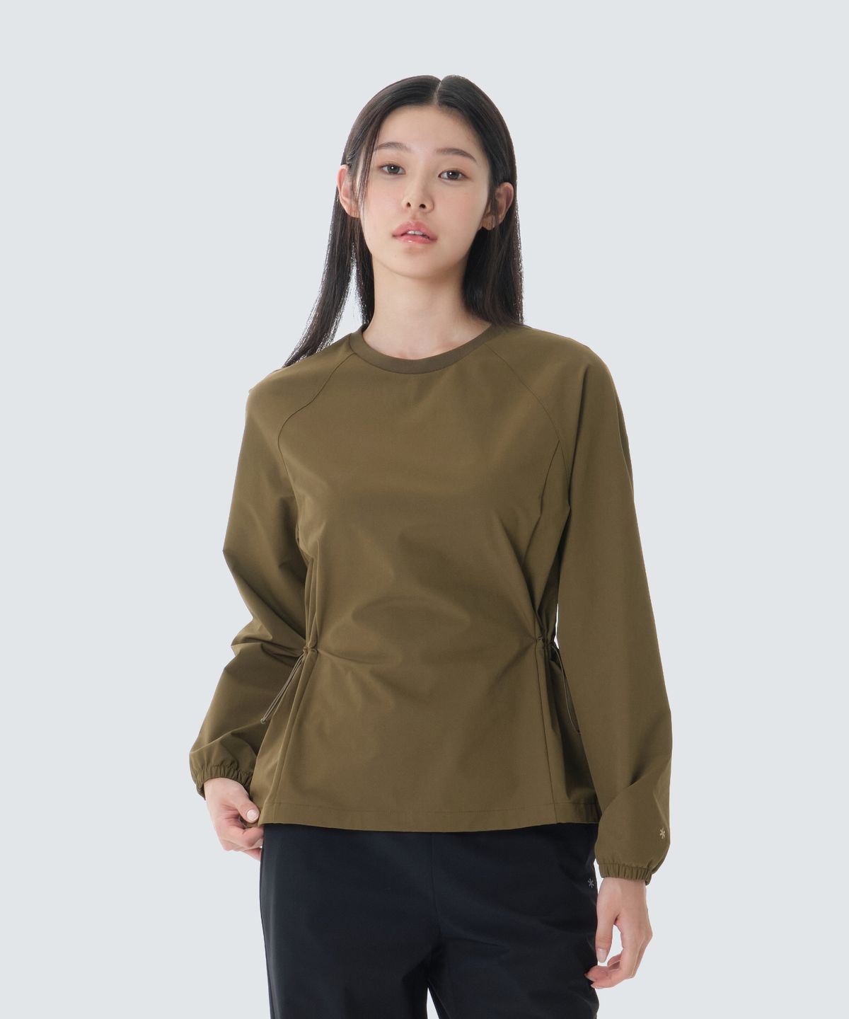 스노우피크 어패럴(SNOWPEAK APPAREL) 라고 여성 맨투맨 (S26FWTHT33) Yellow Khaki