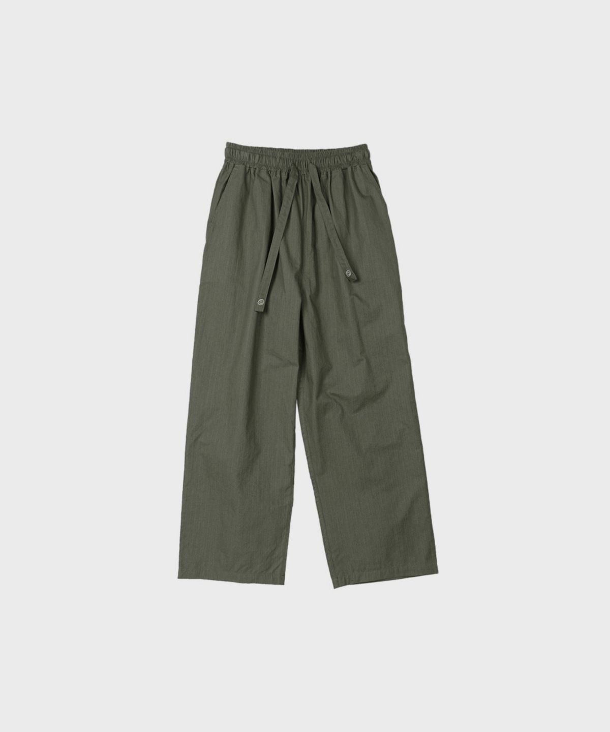 오울(OOOWL) TEXTURED COTTON PANTS LOVE KHAKI