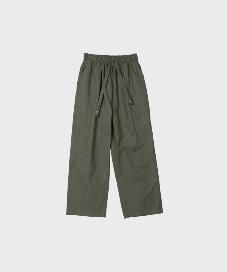TEXTURED COTTON PANTS LOVE KHAKI
