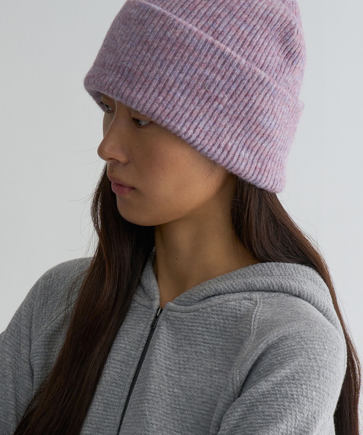 웰빙익스프레스(WELLBEING EXPRESS) Shaggy Cuff Beanie Lavender