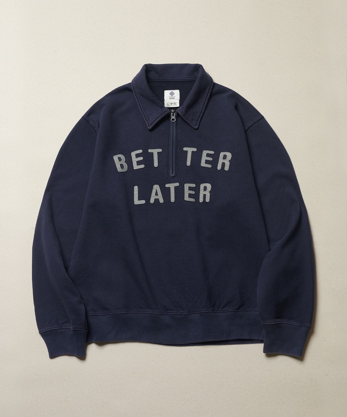 에스파이(ESFAI) BTR HALF ZIP SWEATSHIRT (NAVY)