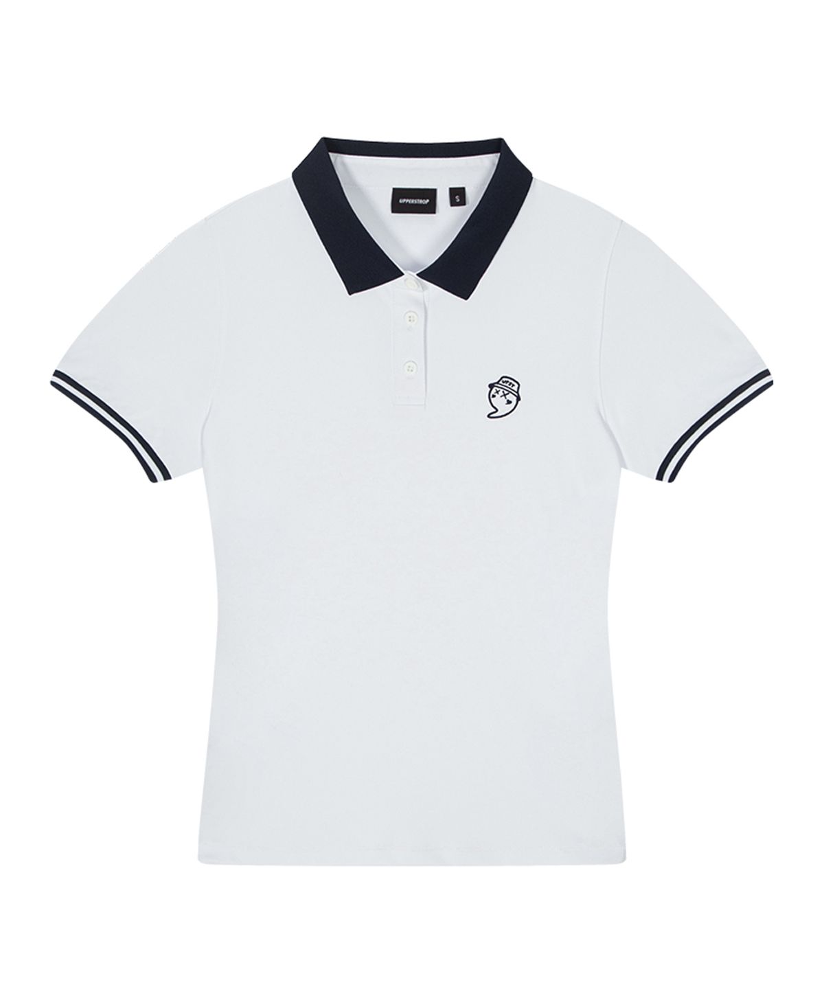 어퍼스트롭 골프(UPPERSTROP GOLF) [UWTF1015-01] 여성 피케 반팔 폴로 티셔츠 화이트