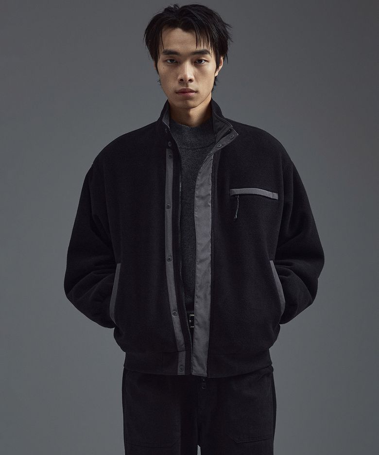POLARTEC 플리스 리버서블 웜업 자켓 블랙