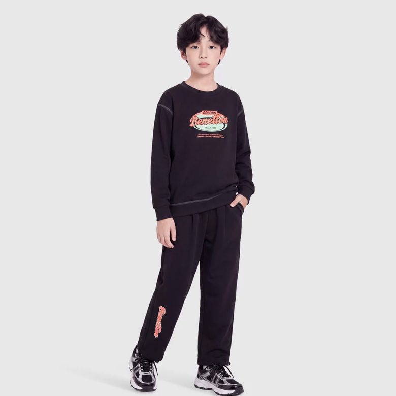 배기핏 트레이닝 팬츠_QATP03641BK