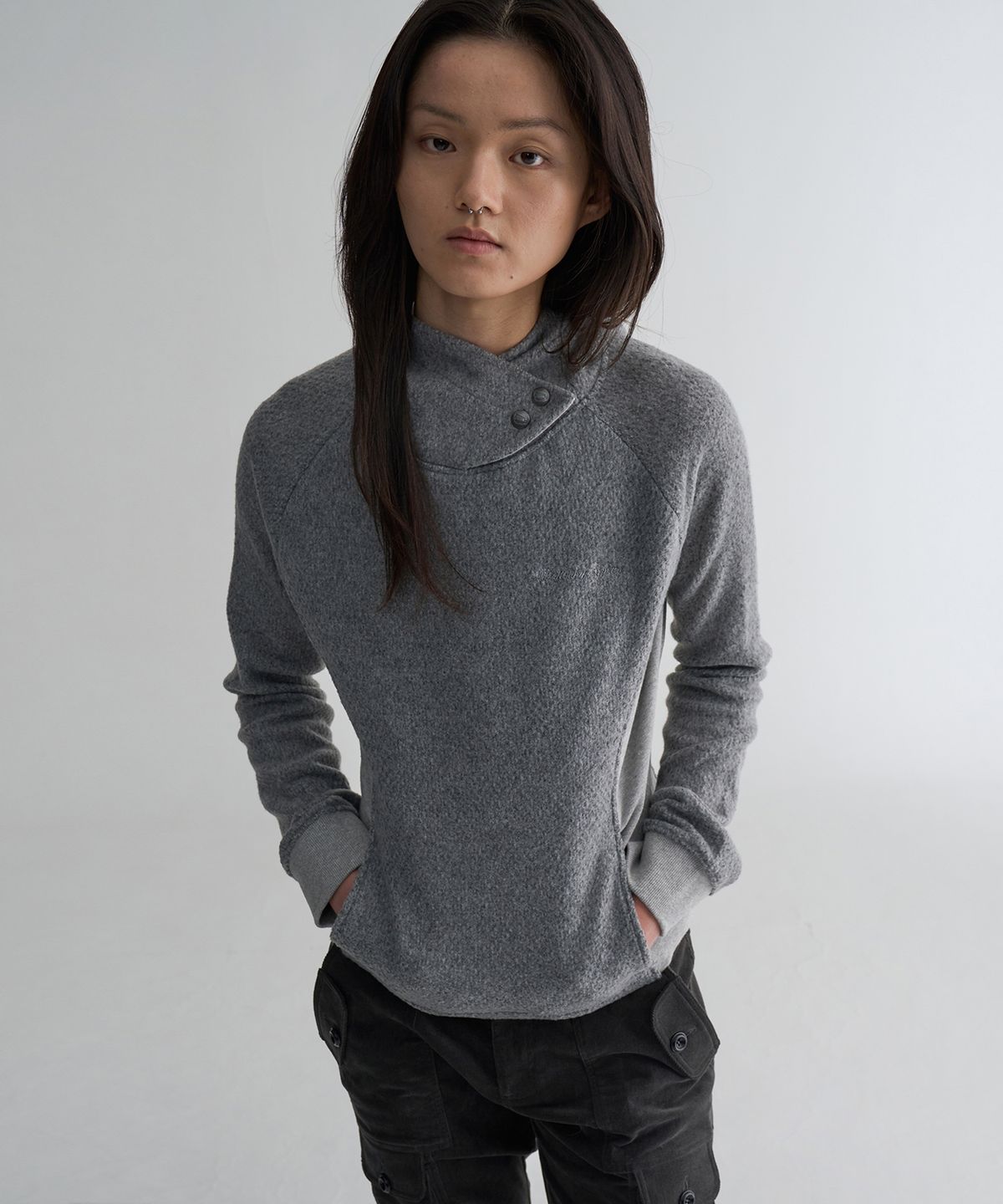 웰빙익스프레스(WELLBEING EXPRESS) Boucle Hoodie Grey