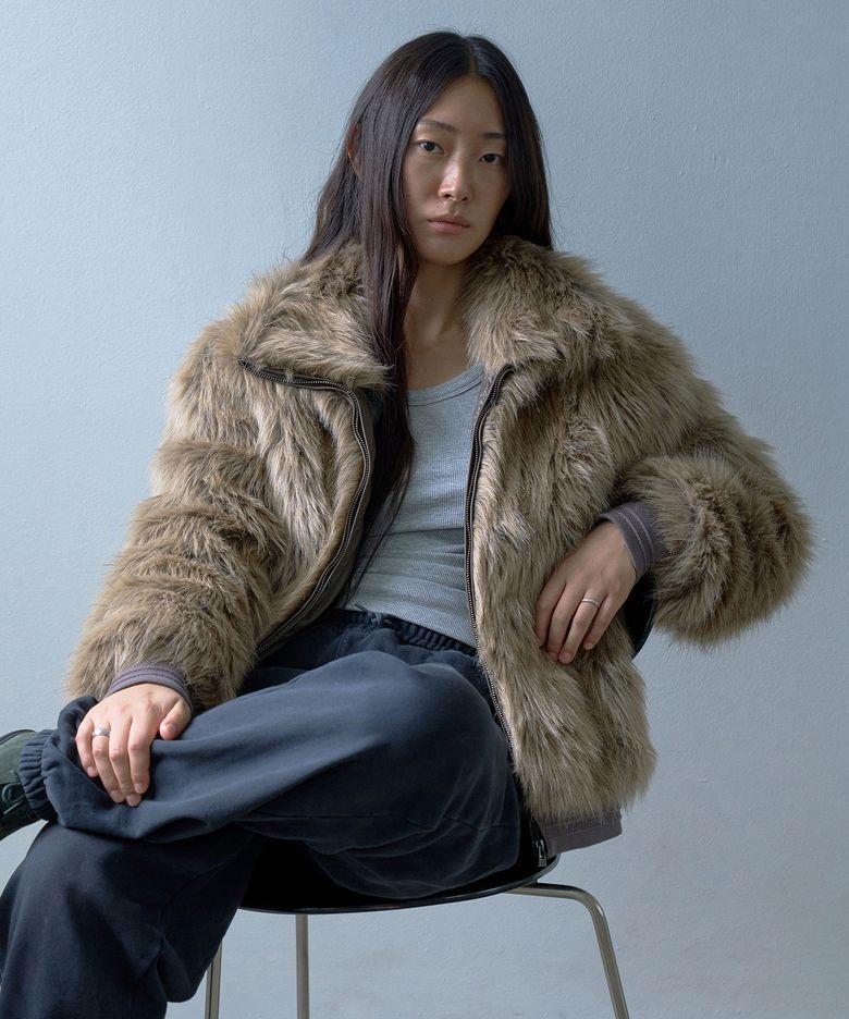 Fur Jacket Camel
