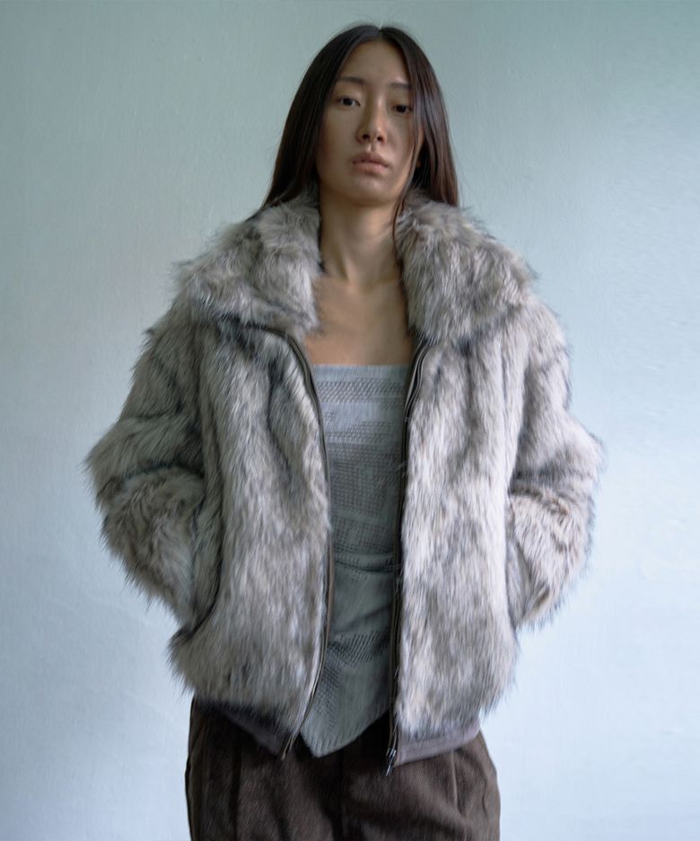 Fur Jacket Grey