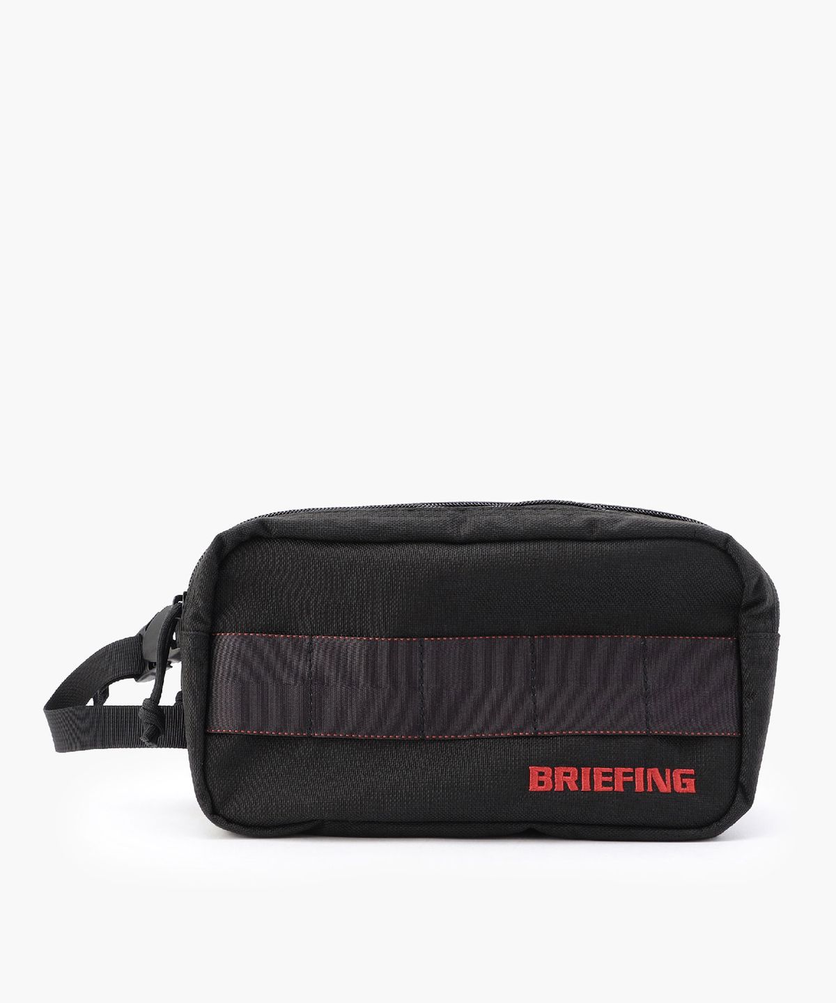 브리핑 골프(BRIEFING GOLF) 더블 집 파우치 STD_블랙