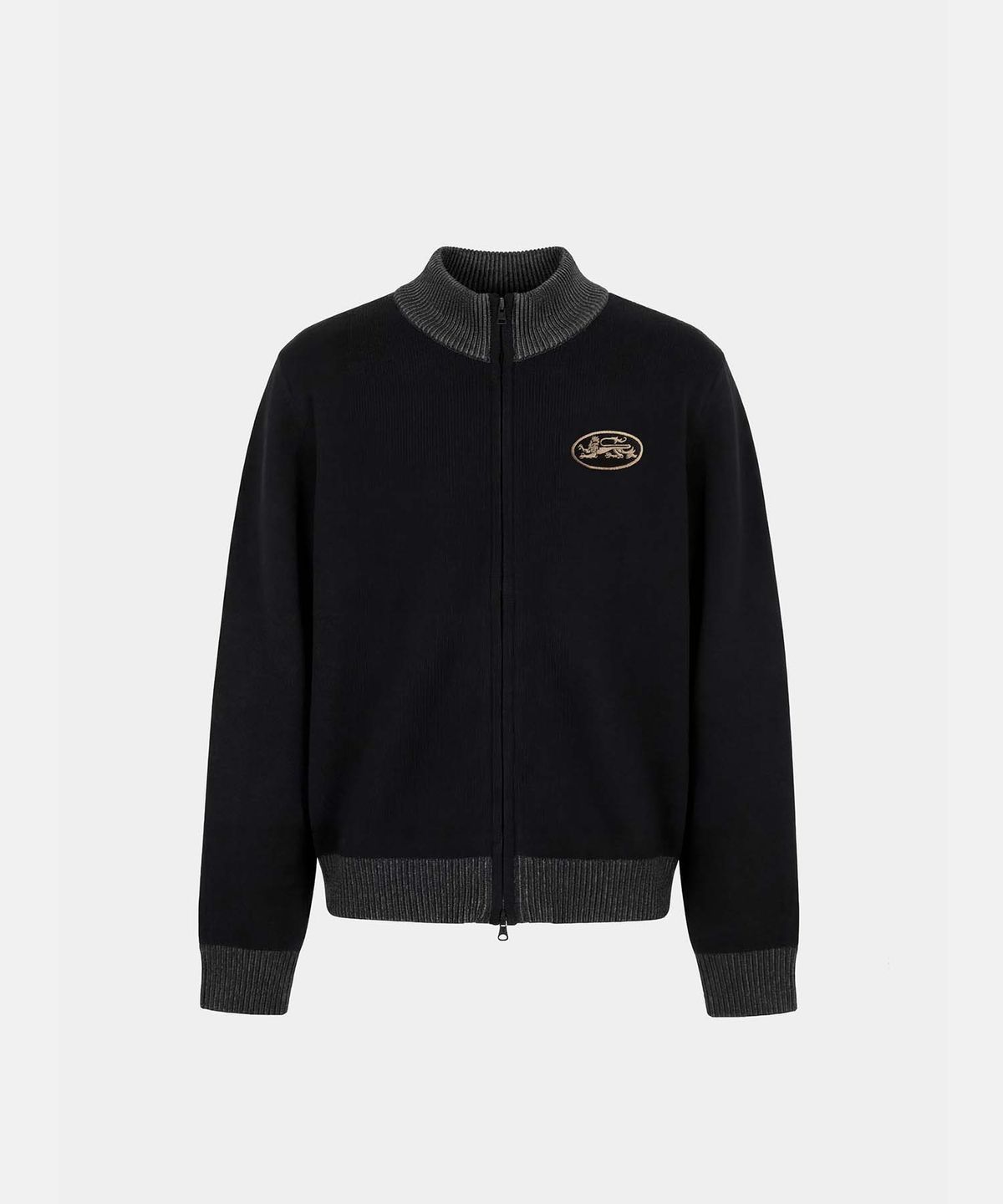 배드블러드(BADBLOOD) Mystic Full-Zip Knit Track Top - Black
