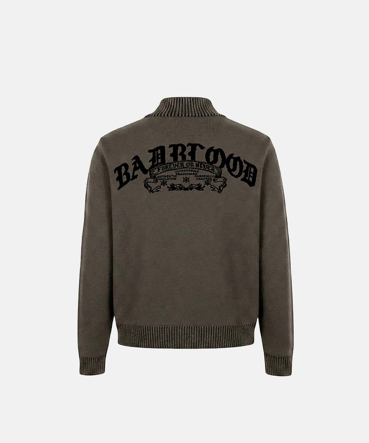 배드블러드(BADBLOOD) Mystic Full-Zip Knit Track Top - Khaki Brown