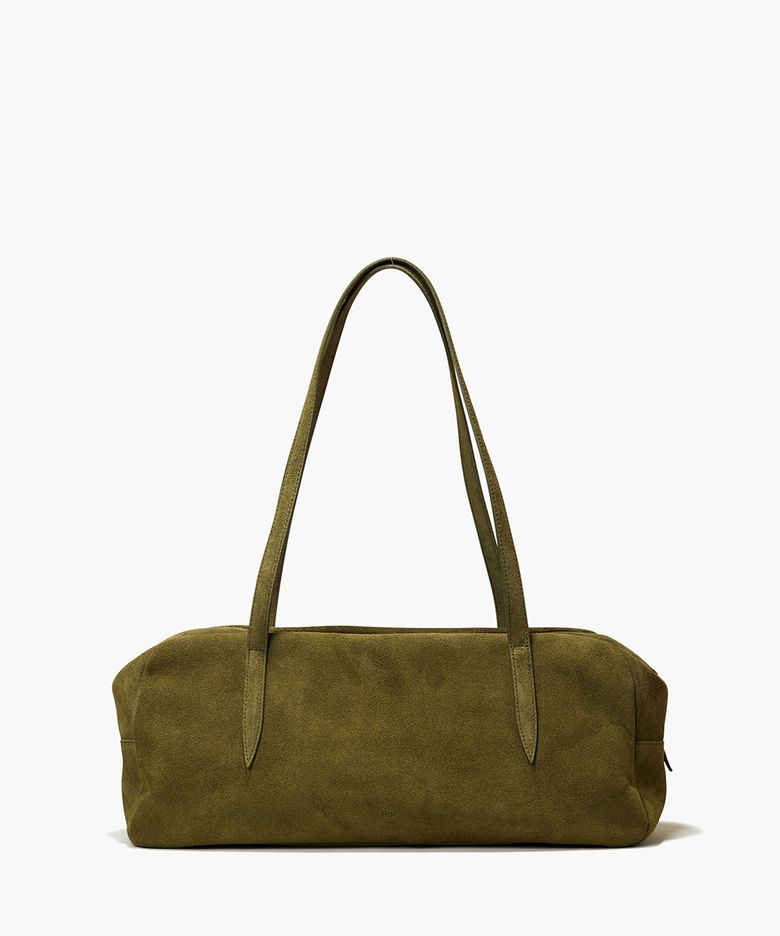 윌로 플루트 숄더백 Willo Flute Bag Suede Olive
