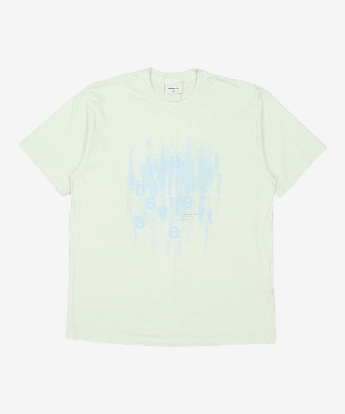 디스이즈네버댓(THISISNEVERTHAT) Brushed Paint Tee - Pale Green L